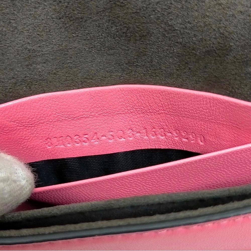 Fendi Monster Micro Baguette in Pink leather - Picture 8 of 13